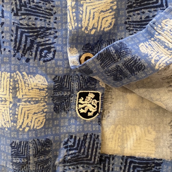 NAT NAST SIZE M SILK CASUAL BUTTON DOWN CHECK SHIRT - Picture 7 of 8